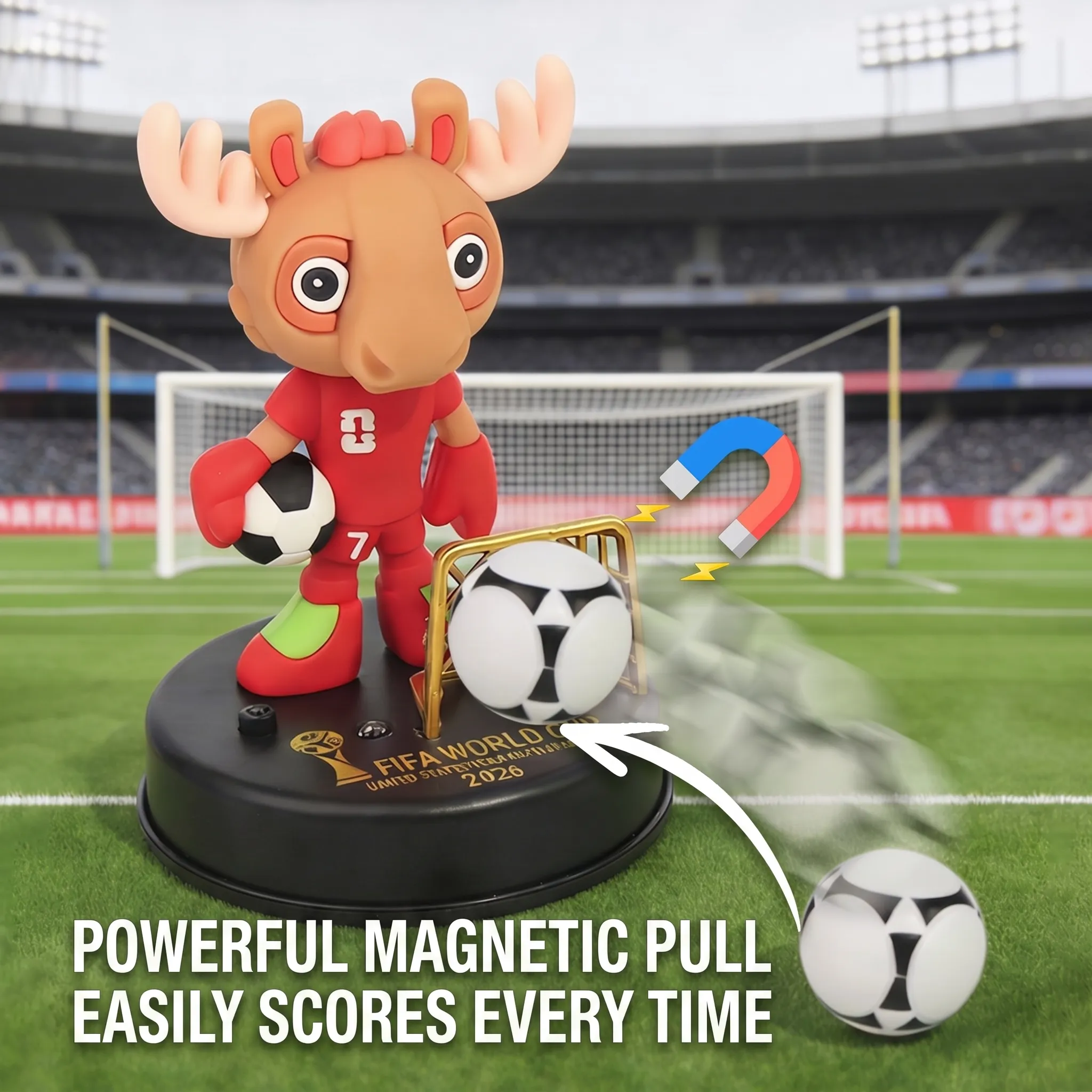 Interactive 2026 World Cup Mascot Figure with Light  Music